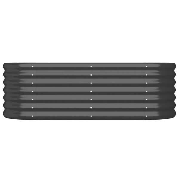 vidaXL Ζαρντινιέρα Υπερυψ. Ανθρακί 114x40x36 εκ. Ατσάλι Ηλεκτρ. Βαφή