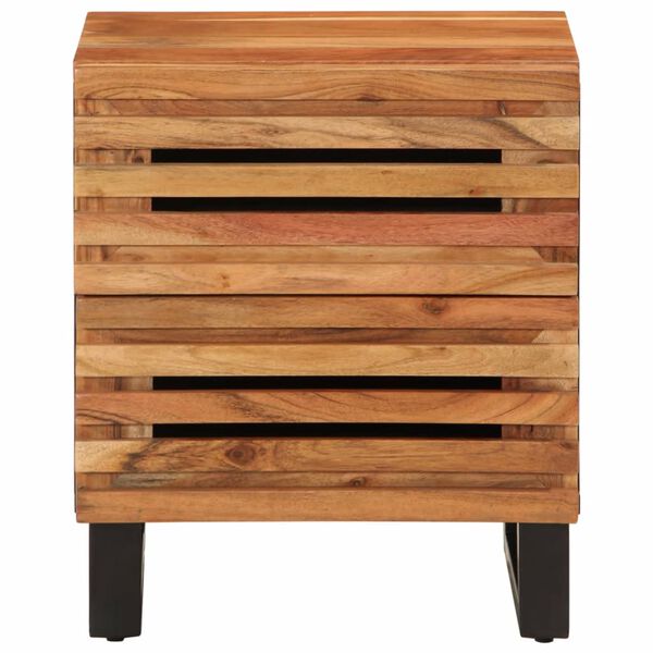 vidaXL Κομοδίνο 40 x 34 x 46 εκ. από Μασίφ Ξύλο Ακακίας