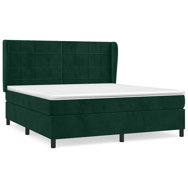 vidaXL &Kappa;&rho;&epsilon;&beta;ά&tau;&iota; Boxspring &mu;&epsilon; &Sigma;&tau;&rho;ώ&mu;&alpha; &Sigma;&kappa;&omicron;ύ&rho;&omicron; &Pi;&rho;ά&sigma;&iota;&nu;&omicron; 160x200&epsilon;&kappa;. &Beta;&epsilon;&lambda;&omicron;ύ&delta;&iota;&nu;&omicron;