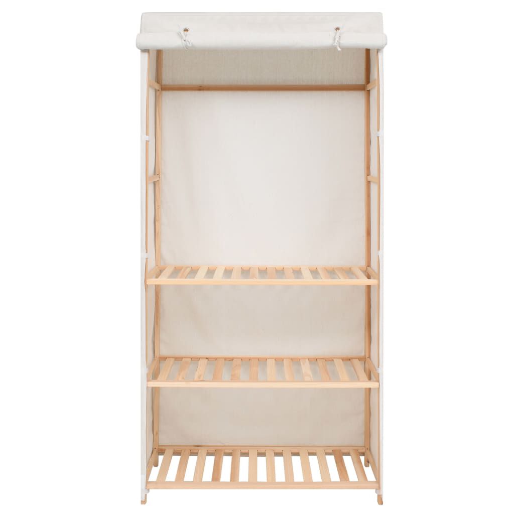vidaXL Ντουλάπα Ρούχων με 3 Ράφια 79 x 40 x 170 εκ.