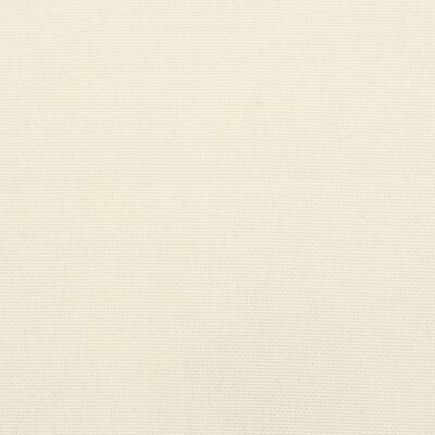 vidaXL Μαξιλάρι Πάγκου Κήπου Κρεμ Λευκό 120x50x7 εκ. Ύφασμα Oxford
