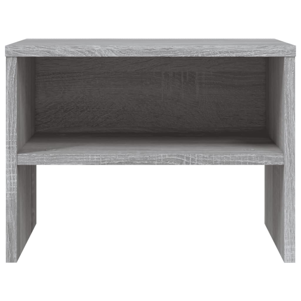 vidaXL Κομοδίνα 2 Τεμ. Γκρι Sonoma 40x30x30 εκ. από Επεξεργασμένο Ξύλο