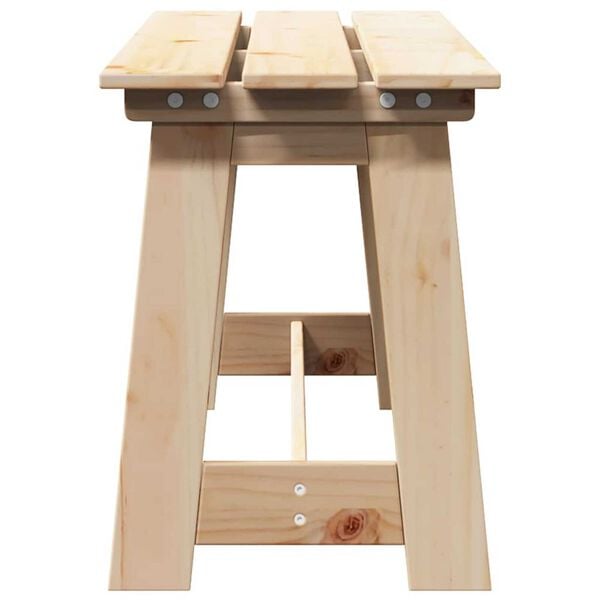 vidaXL Εξωτερικός πάγκος Καφέ 119 x 35 x 47 εκ. Μασίφ ξύλο πεύκου