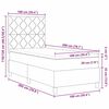 vidaXL Κρεβάτι με ελατήρια με στρώμα Μαύρο 100 x 200 cm Βελούδο