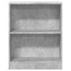 vidaXL Βιβλιοθήκη Γκρι Σκυροδέματος 60x24x76 εκ. Επεξεργασμένο Ξύλο