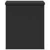 vidaXL Κουτί Αποθήκευσης Μαύρο 30x35x35 εκ. Επεξεργασμένο Ξύλο