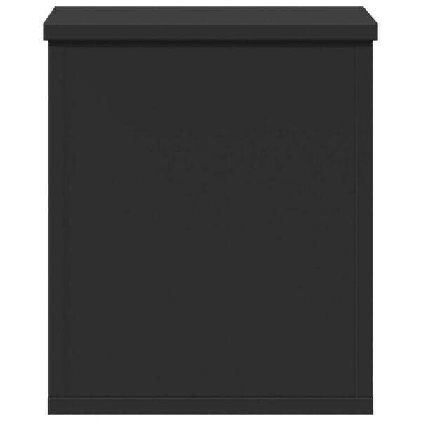 vidaXL Κουτί Αποθήκευσης Μαύρο 30x35x35 εκ. Επεξεργασμένο Ξύλο