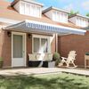 vidaXL Σκηνίτσα Αναδιπλούμενη Μπλε και άσπρο 350 x 250 εκ