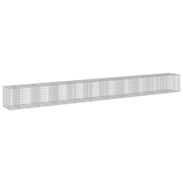 vidaXL Συρματοκιβώτιο με Κάλυμμα 1050x100x100 εκ. Γαλβανισμένο Χάλυβα