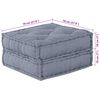 vidaXL Μαξιλάρι 2 pcs Γκρι 70 x 70 x 36 εκ Πολυεστέρας