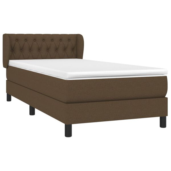 vidaXL &Kappa;&rho;&epsilon;&beta;ά&tau;&iota; Boxspring &mu;&epsilon; &Sigma;&tau;&rho;ώ&mu;&alpha; &Sigma;&kappa;&omicron;ύ&rho;&omicron; &Kappa;&alpha;&phi;έ 90x190 &epsilon;&kappa;. &Upsilon;&phi;&alpha;&sigma;&mu;ά&tau;&iota;&nu;&omicron;