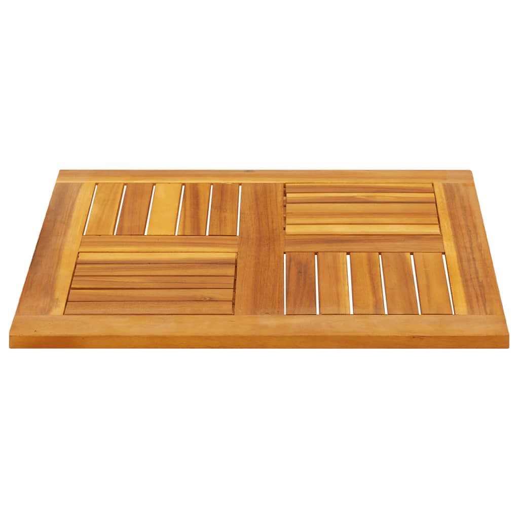 vidaXL Επιφάνεια Τραπεζιού Τετράγωνη 60x60x2 εκ. Μασίφ Ξύλο Ακακίας