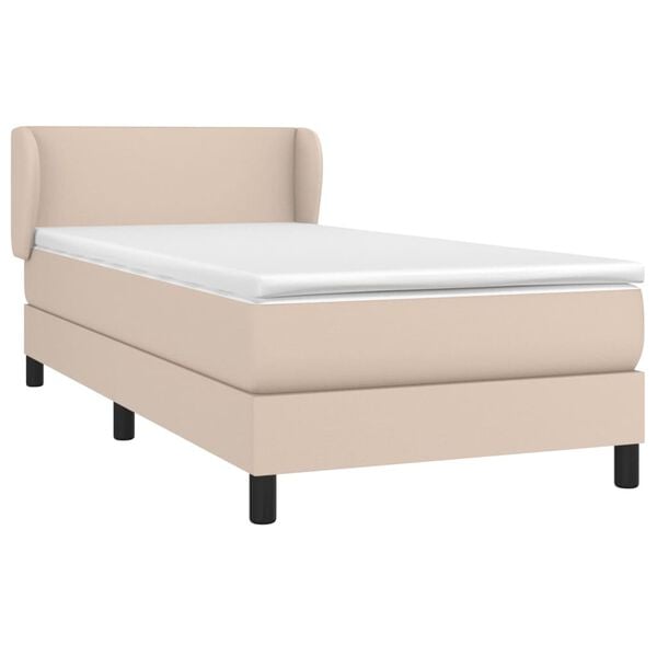 vidaXL &Kappa;&rho;&epsilon;&beta;ά&tau;&iota; Boxspring &mu;&epsilon; &Sigma;&tau;&rho;ώ&mu;&alpha; &Kappa;&alpha;&pi;&omicron;&upsilon;&tau;&sigma;ί&nu;&omicron; 100x200&epsilon;&kappa;.&alpha;&pi;ό &Sigma;&upsilon;&nu;&theta;.&Delta;έ&rho;&mu;&alpha;