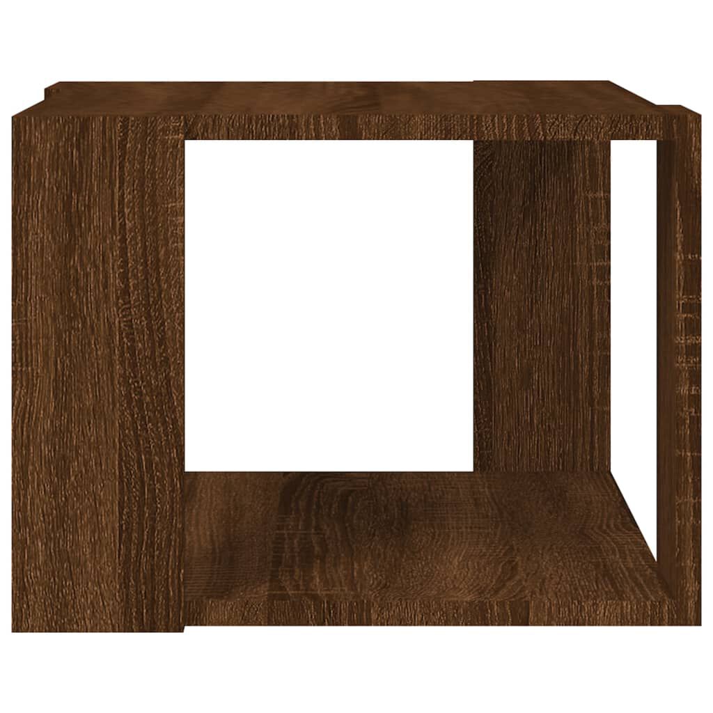 vidaXL Τραπεζάκι Σαλονιού Καφέ Δρυς 40x40x30 εκ. Επεξεργασμένο Ξύλο