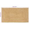vidaXL Χαλί Μπεζ 80 x 150 cm Γιούτα
