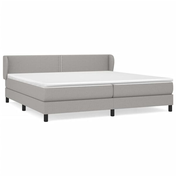 vidaXL &Kappa;&rho;&epsilon;&beta;ά&tau;&iota; Boxspring &mu;&epsilon; &Sigma;&tau;&rho;ώ&mu;&alpha; &Alpha;&nu;&omicron;&iota;&chi;&tau;ό &Gamma;&kappa;&rho;&iota; 200x200 &epsilon;&kappa;. &Upsilon;&phi;&alpha;&sigma;&mu;ά&tau;&iota;&nu;&omicron;