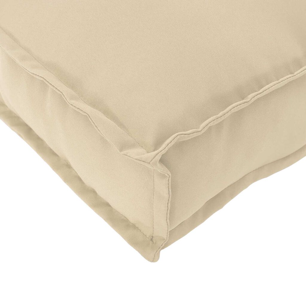 vidaXL Μαξιλάρι Παλέτας για Καθίσμα Μπεζ 60x40x8 εκ. Oxford Fabric