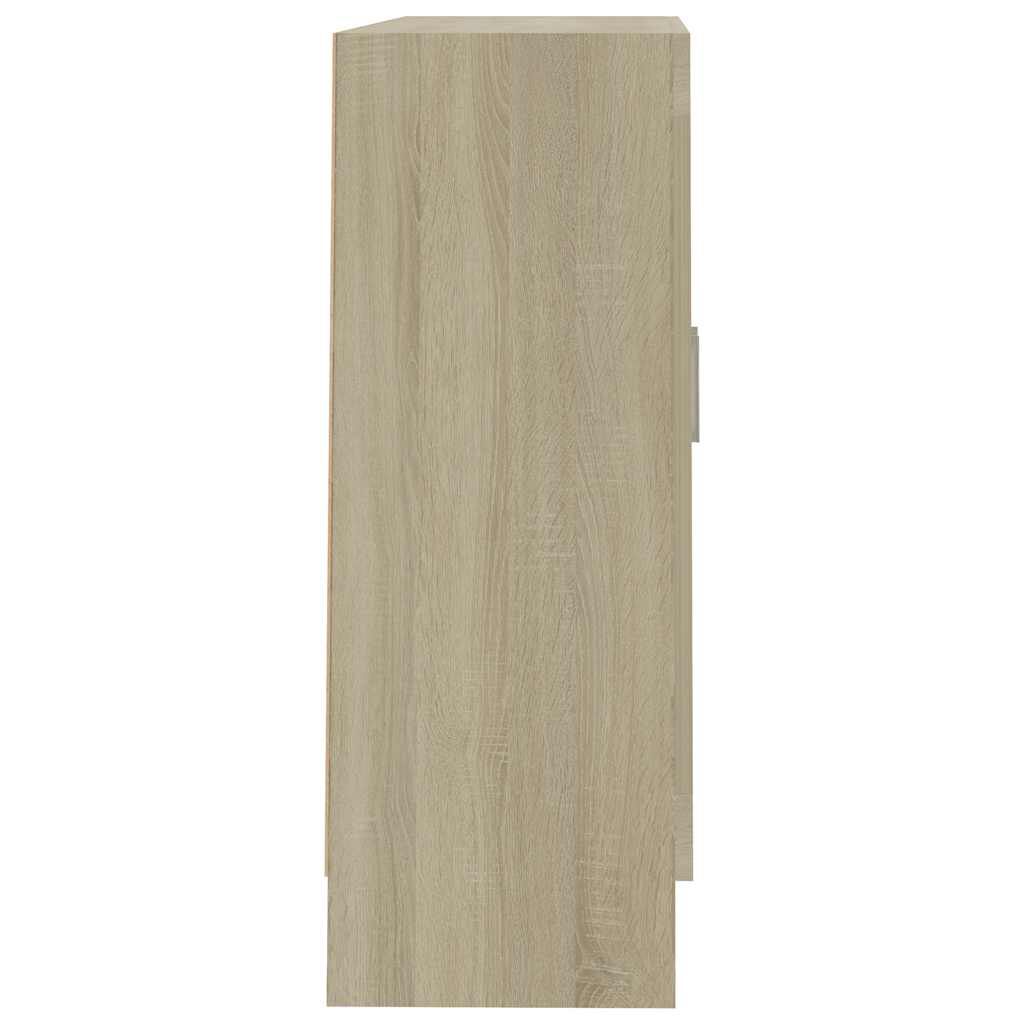 vidaXL Βιτρίνα Χρώμα Sonoma Δρυς 82,5 x 30,5 x 80 εκ. Επεξ. Ξύλο