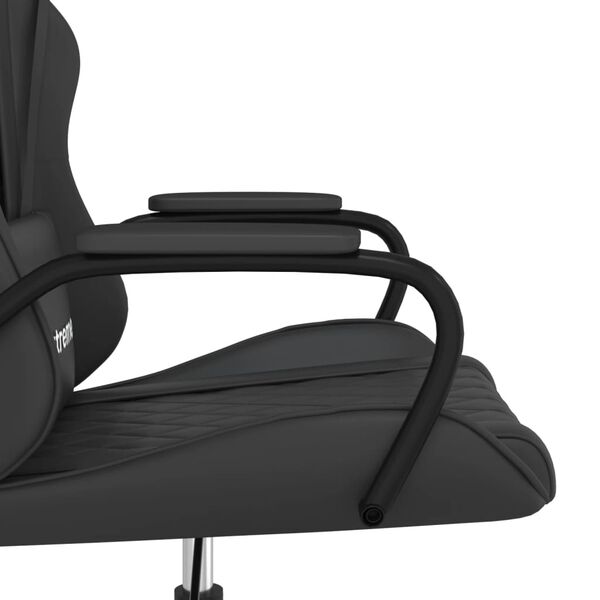 vidaXL Καρέκλα Gaming Μασάζ Μαύρη από Συνθετικό Δέρμα