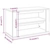vidaXL Παπουτσοθήκη Γυαλιστερό Λευκό 75x35x45 εκ. Επεξεργασμένο Ξύλο