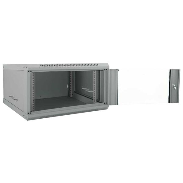 vidaXL Ντουλάπα δικτύου με αποθήκευση Γκρι 60 x 60 x 35 cm Ατσάλι