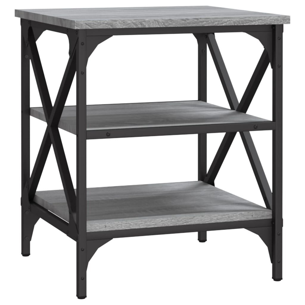 vidaXL Βοηθητικό Τραπέζι Γκρι Sonoma 40x42x50 εκ. Επεξεργασμένο Ξύλο