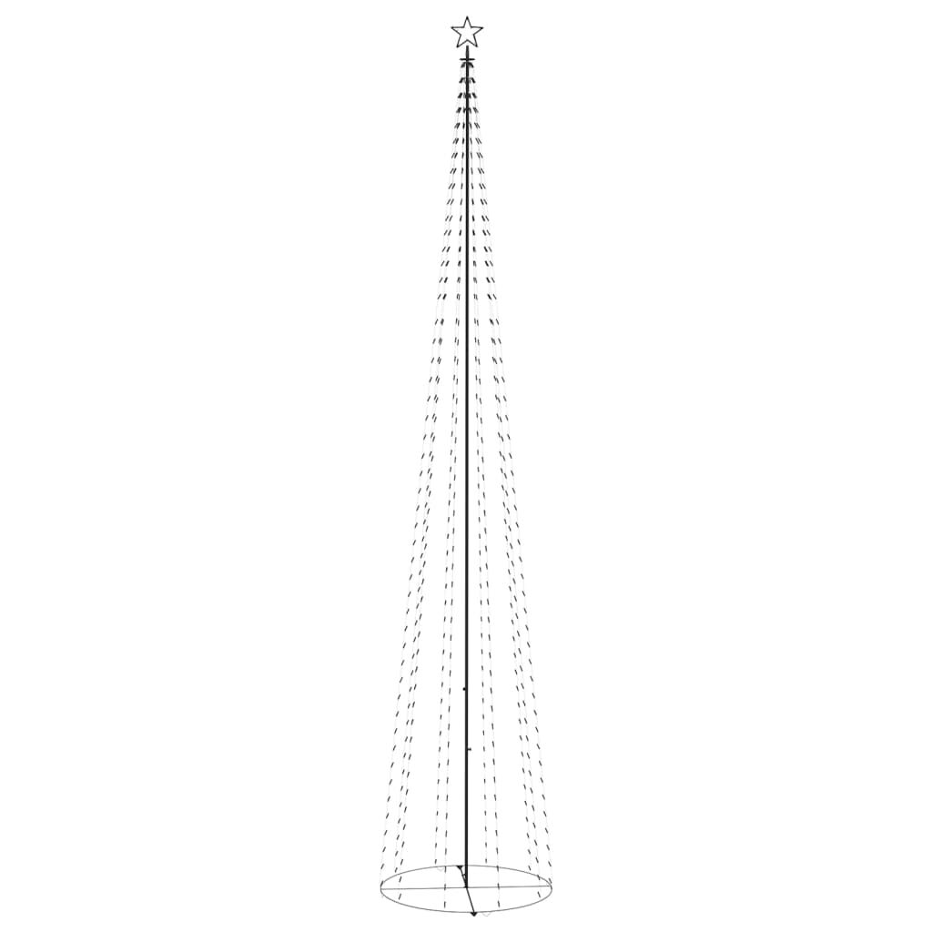 vidaXL Χριστουγεννιάτικο Δέντρο Κώνος 752 LED Ψυχρό Λευκό 160x500 εκ.