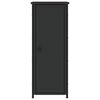 vidaXL Κομοδίνα 2 τεμ. Μαύρα 32x42x80 εκ. από Επεξεργασμένο Ξύλο