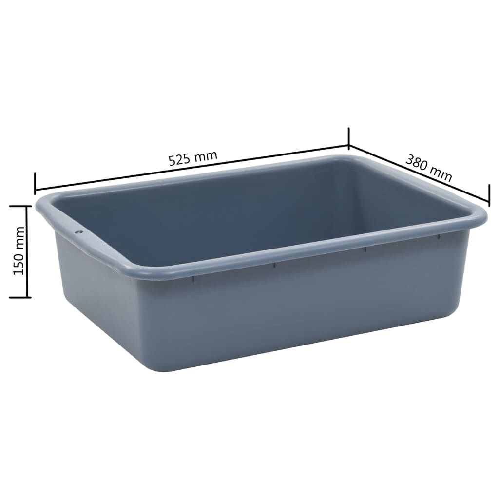 vidaXL Καρότσι Κουζίνας 82 x 43,5 x 93 εκ. με Πλαστικά Δοχεία