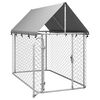 vidaXL Κλουβί Σκύλου Εξωτερικού Χώρου 200 x 100 x 150 εκ. με Στέγαστρο