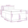 vidaXL &Kappa;&rho;&epsilon;&beta;ά&tau;&iota; Boxspring &mu;&epsilon; &Sigma;&tau;&rho;ώ&mu;&alpha; &Sigma;&kappa;&omicron;ύ&rho;&omicron; &Pi;&rho;ά&sigma;&iota;&nu;&omicron; 140x200&epsilon;&kappa;. &Beta;&epsilon;&lambda;&omicron;ύ&delta;&iota;&nu;&omicron;