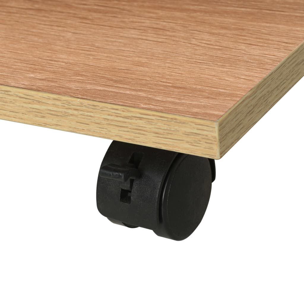 vidaXL Ραφιέρα με Ρόδες Χρώμα Δρυός 50 x 35 x 42 εκ.