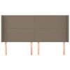 vidaXL &Kappa;&epsilon;&phi;&alpha;&lambda;ά&rho;&iota; &mu;&epsilon; &Pi;&tau;&epsilon;&rho;ύ&gamma;&iota;&alpha; Taupe 203x16x118/128 &epsilon;&kappa;. &Upsilon;&phi;&alpha;&sigma;&mu;ά&tau;&iota;&nu;&omicron;