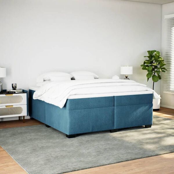 vidaXL &Kappa;&rho;&epsilon;&beta;ά&tau;&iota; Boxspring &mu;&epsilon; &Sigma;&tau;&rho;ώ&mu;&alpha; &Sigma;&kappa;&omicron;ύ&rho;&omicron; &Mu;&pi;&lambda;&epsilon; 200x200 &epsilon;&kappa;. &Beta;&epsilon;&lambda;&omicron;ύ&delta;&iota;&nu;&omicron;
