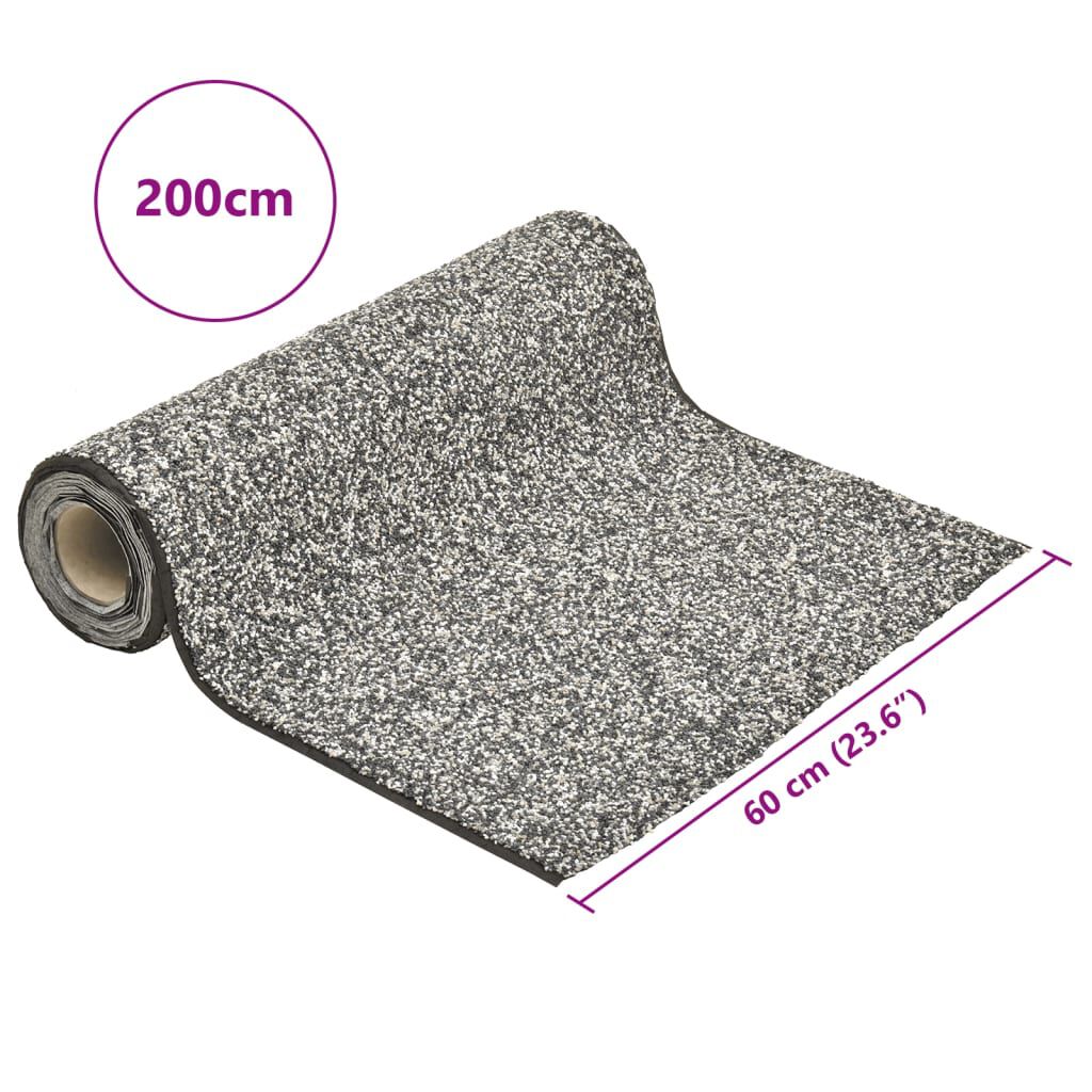 vidaXL Μεμβράνη Λίμνης με Όψη Πέτρας Γκρι 200 x 60 εκ.