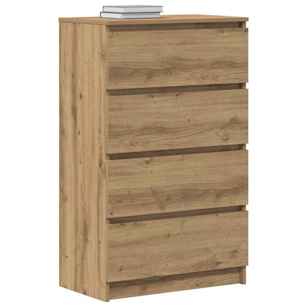 vidaXL Μπουφές Τεχνίτης Δρυς 60x35x98,5 εκ Ξύλο μηχανής
