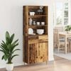 vidaXL Highboard &Pi;&alpha;&lambda;&iota;ό &xi;ύ&lambda;&omicron; 69,5 x 34 x 180 &epsilon;&kappa;. &Epsilon;&pi;&epsilon;&xi;&epsilon;&rho;&gamma;&alpha;&sigma;&mu;έ&nu;&omicron; &xi;ύ&lambda;&omicron;
