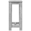 vidaXL Τραπέζι Μπαρ Γκρι Σκυροδέματος 51x50x103,5 εκ. Επεξ. Ξύλο