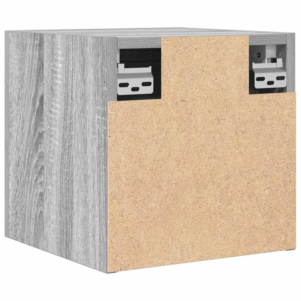 vidaXL Έπιπλο Τηλεόρασης Επιτοίχιο Γκρι Sonoma 30,5 x 30 x 30 εκ.