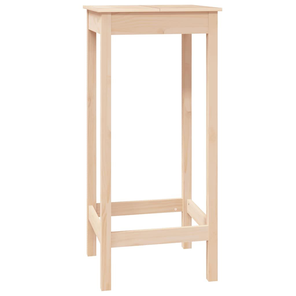 vidaXL Τραπέζι Μπαρ 50 x 50 x 110 εκ. από Μασίφ Ξύλο Πεύκου