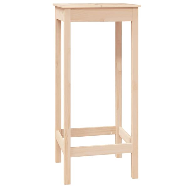 vidaXL Τραπέζι Μπαρ 50 x 50 x 110 εκ. από Μασίφ Ξύλο Πεύκου