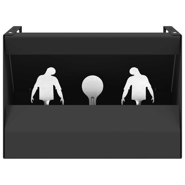 vidaXL Κουτί Παγίδας Σφαιρών Μαύρο 29 x 22 x 20 εκ Ατσάλι