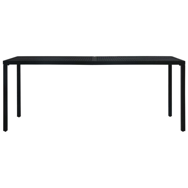 vidaXL Τραπέζι Κήπου Μαύρο 180 x 83 x 72 εκ. Ατσάλινο