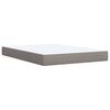 vidaXL &Kappa;&rho;&epsilon;&beta;ά&tau;&iota; Boxspring &mu;&epsilon; &Sigma;&tau;&rho;ώ&mu;&alpha; Taupe 140x190 &epsilon;&kappa;. &Upsilon;&phi;&alpha;&sigma;&mu;ά&tau;&iota;&nu;&omicron;