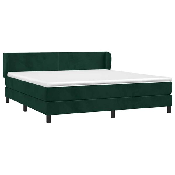 vidaXL &Kappa;&rho;&epsilon;&beta;ά&tau;&iota; Boxspring &mu;&epsilon; &Sigma;&tau;&rho;ώ&mu;&alpha; &Sigma;&kappa;&omicron;ύ&rho;&omicron; &Pi;&rho;ά&sigma;&iota;&nu;&omicron; 180x200&epsilon;&kappa;. &Beta;&epsilon;&lambda;&omicron;ύ&delta;&iota;&nu;&omicron;