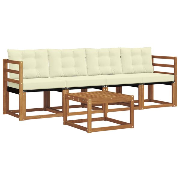 vidaXL &Sigma;&epsilon;&iota;&rho;ά &Kappa;&alpha;&nu;&alpha;&pi;έ &Epsilon;&xi;&omega;&tau;&epsilon;&rho;&iota;&kappa;&omicron;ύ &mu;&epsilon; &mu;&alpha;&xi;&iota;&lambda;ά&rho;&iota; 5 pcs &Phi;&upsilon;&sigma;&iota;&kappa;ό &kappa;&alpha;&iota; &Kappa;&rho;έ&mu;&alpha;