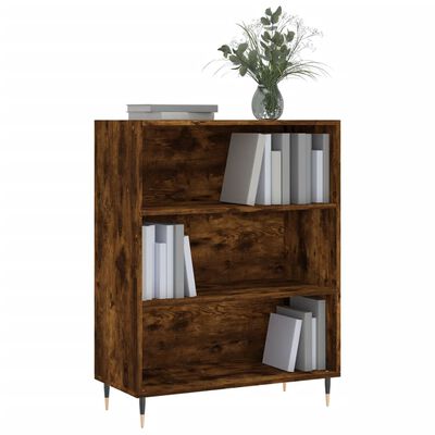 vidaXL Βιβλιοθήκη Καπνιστή Δρυς 69,5 x 32,5 x 90 εκ. από Επεξεργ. Ξύλο