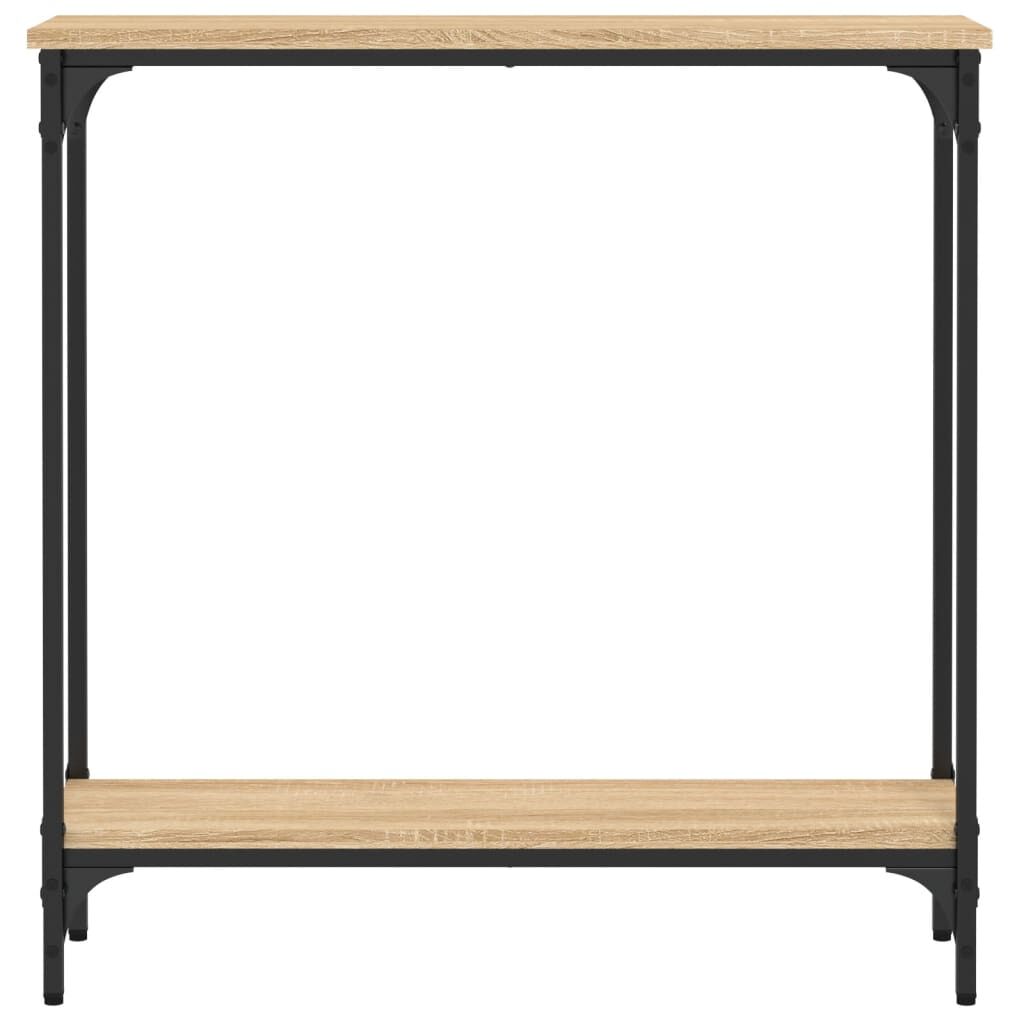 vidaXL Τραπέζι Κονσόλα Sonoma Δρυς 75x22,5x75 εκ. Επεξεργασμένο Ξύλο