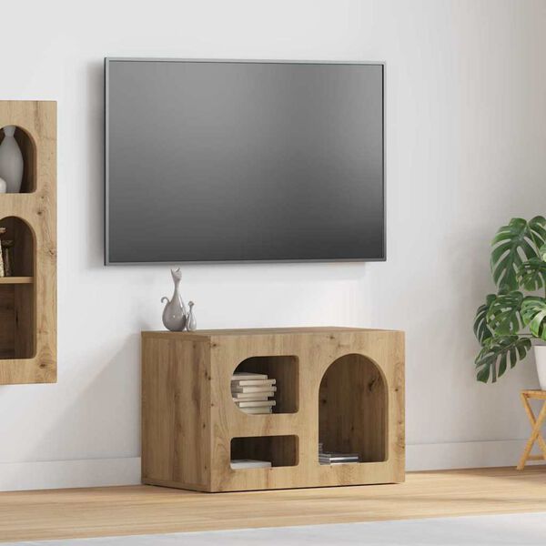 vidaXL &Nu;&tau;&omicron;&upsilon;&lambda;ά&pi;&iota; TV Artisan Oak 60 x 35 x 40 &epsilon;&kappa;. &Epsilon;&pi;&epsilon;&xi;&epsilon;&rho;&gamma;&alpha;&sigma;&mu;έ&nu;&omicron; &xi;ύ&lambda;&omicron;