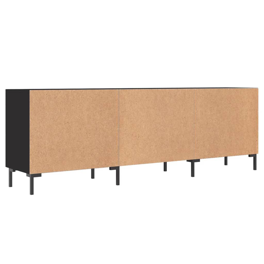 vidaXL Έπιπλο Τηλεόρασης Μαύρο 150x30x50 εκ. Επεξεργασμένο Ξύλο
